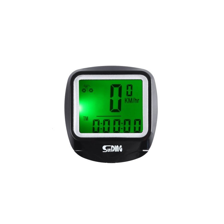 SUNDING Wired LCD Bike Computer Waterproof Odometer with Backlight SD-568-4