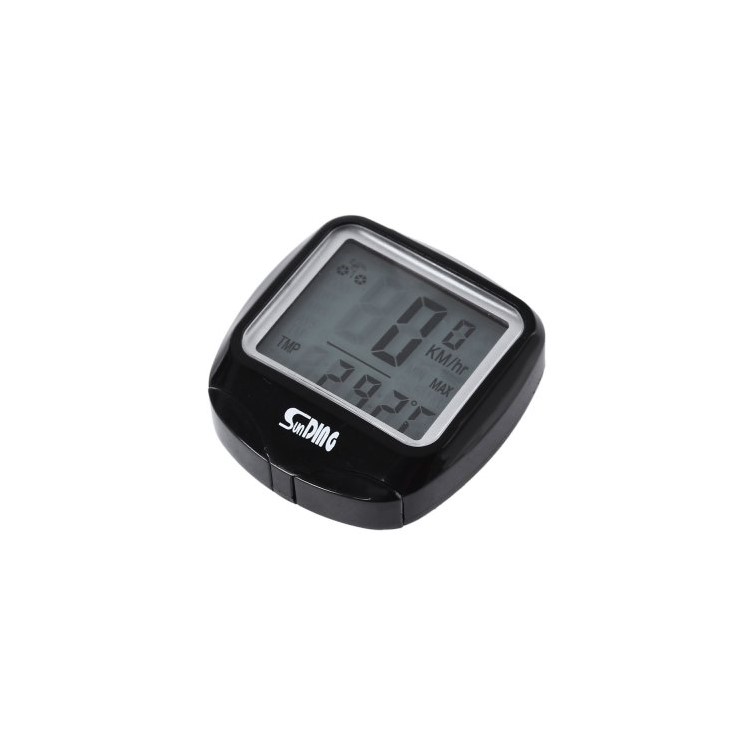 SUNDING Wired LCD Bike Computer Waterproof Odometer with Backlight SD-568-5