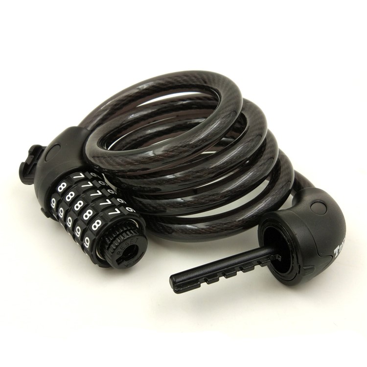 Anti-theft Bicycle Chain Lock 5-Digit Password Bike Security Protector with Fixed Mount-4