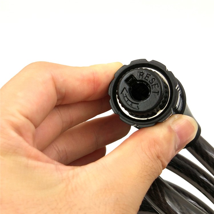 Anti-theft Bicycle Chain Lock 5-Digit Password Bike Security Protector with Fixed Mount-5