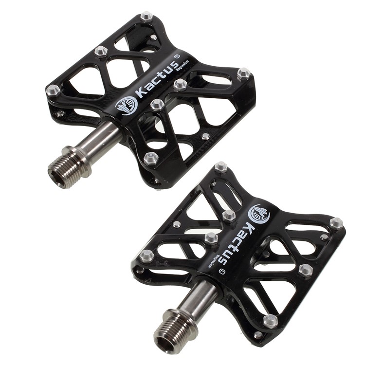 1 pair of Magnesium alloy Mountain Bike Pedals Cycling Sealed Bearing Platform Pedals (22T) - Black-1