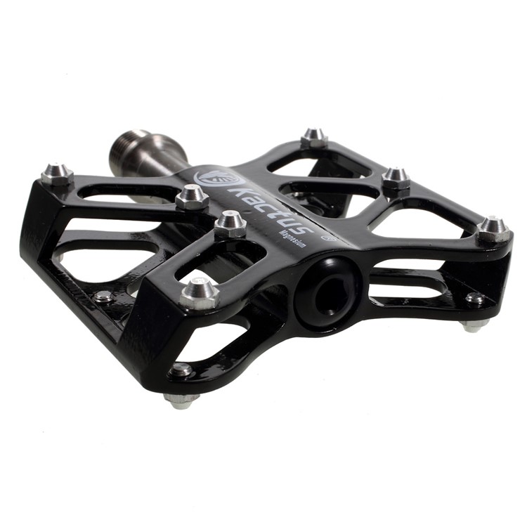 1 pair of Magnesium alloy Mountain Bike Pedals Cycling Sealed Bearing Platform Pedals (22T) - Black-4