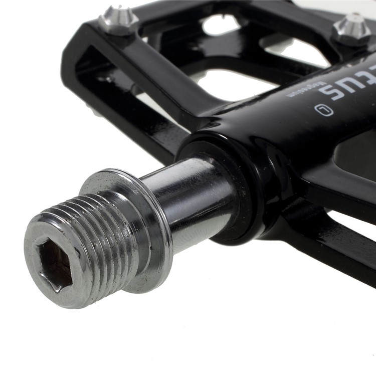 1 Pair of KACTUS Magnesium Alloy CNC MTB Bicycle Pedals with CRMO Steel Axle - Black-4