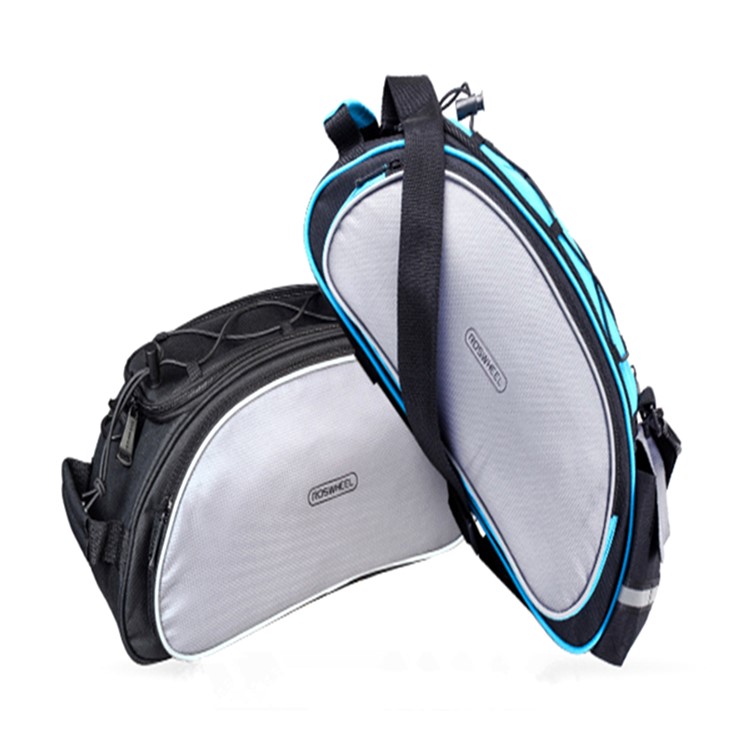 Outdoor 13L Multi-function Bike Rear Rack Bag Cycling Shelf Pocket Pack - Black-3