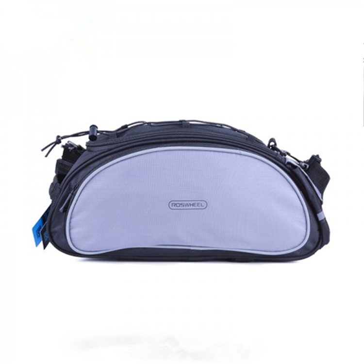 Outdoor 13L Multi-function Bike Rear Rack Bag Cycling Shelf Pocket Pack - Black-4