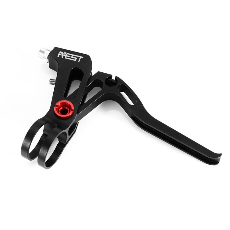 1 Pair AEST CNC Aviation Aluminum Super Light Bike Bicycle Brake Lever - Black-4