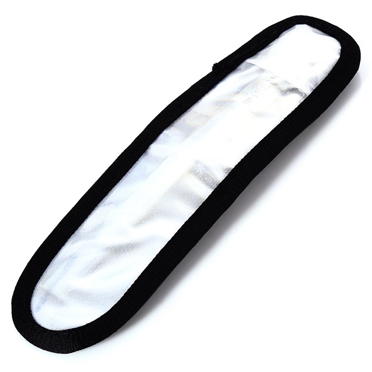 Outdoor Cycling LED Safety PVC Reflective Waterproof Sports Armband Belt - White-1