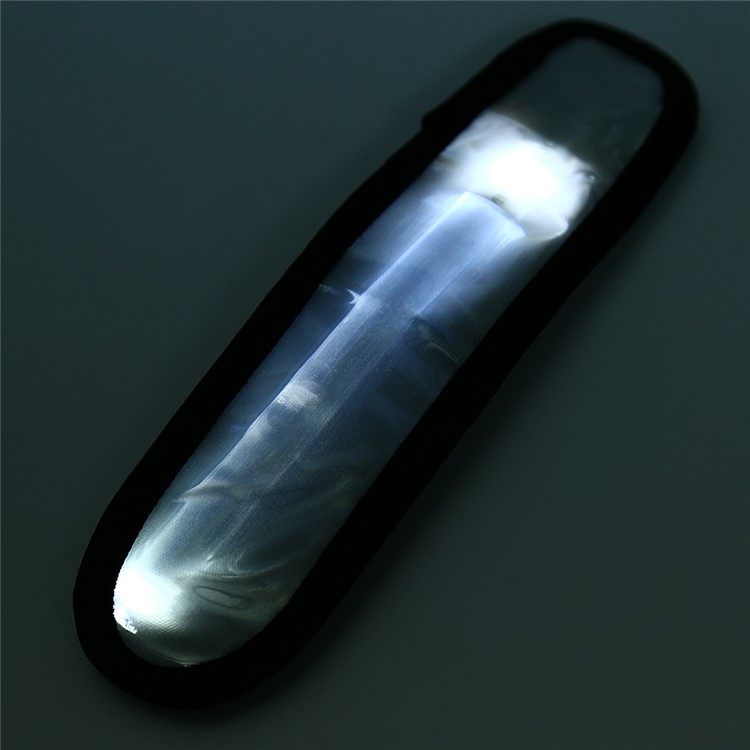 Outdoor Cycling LED Safety PVC Reflective Waterproof Sports Armband Belt - White-4