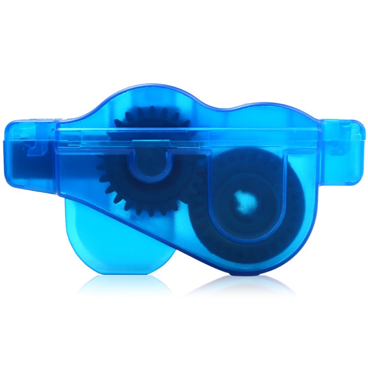 Bike Bicycle Chain Clean Machine Brush Scrubber Tool Kit - Blue-4