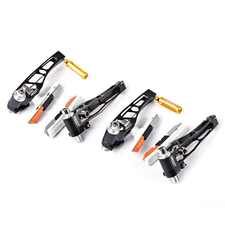AEST 2 Pair Solid Bicycle Rim Brake Outdoor Cycling Equipment - Black-3