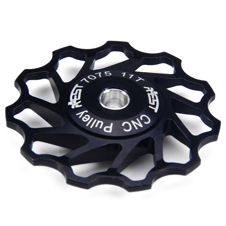 11T Aluminium Jockey Wheel Rear Derailleur Pulley for Shimano - Black-1