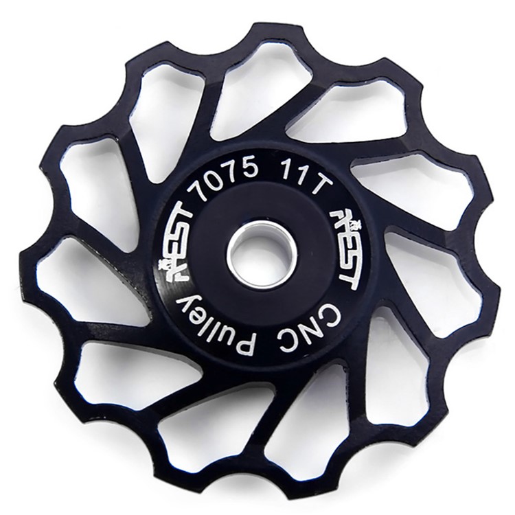 11T Aluminium Jockey Wheel Rear Derailleur Pulley for Shimano - Black-2