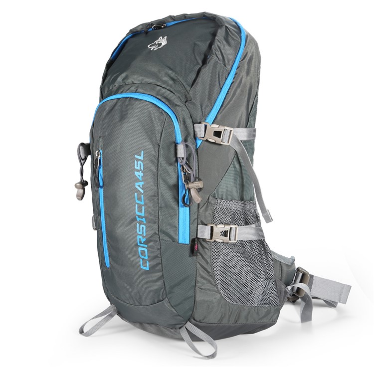 HASKY 9105 Outdoor Hiking 45L Nylon Waterproof Trekking Backpack with Rain Cover - Grey-1