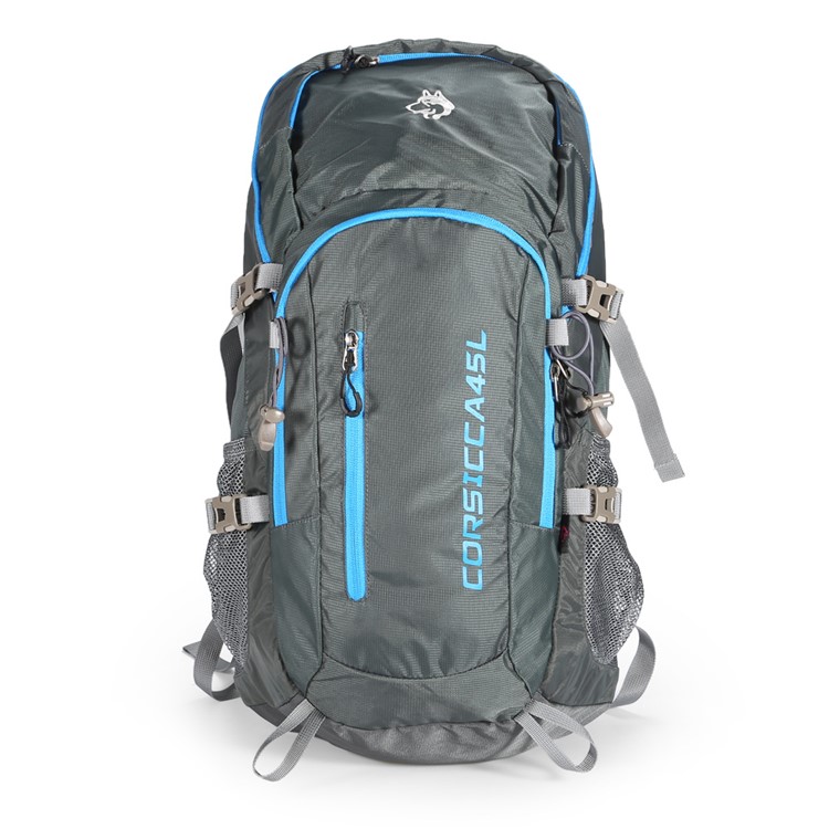 HASKY 9105 Outdoor Hiking 45L Nylon Waterproof Trekking Backpack with Rain Cover - Grey-2
