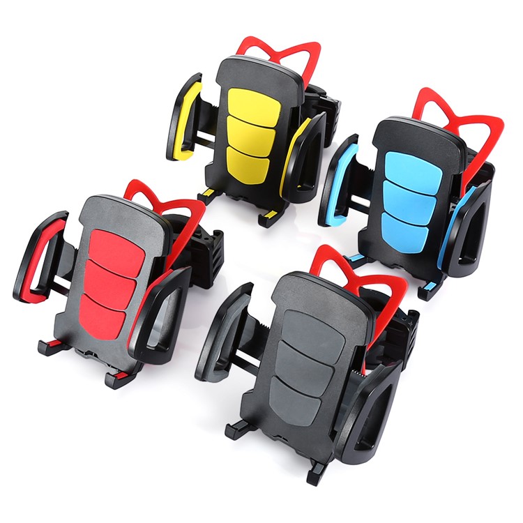 Bicycle Handlebar Rotary Phone Holder Mount for iPhone 7/Samsung S8, Clamp Width: 6-9cm - Blue-3