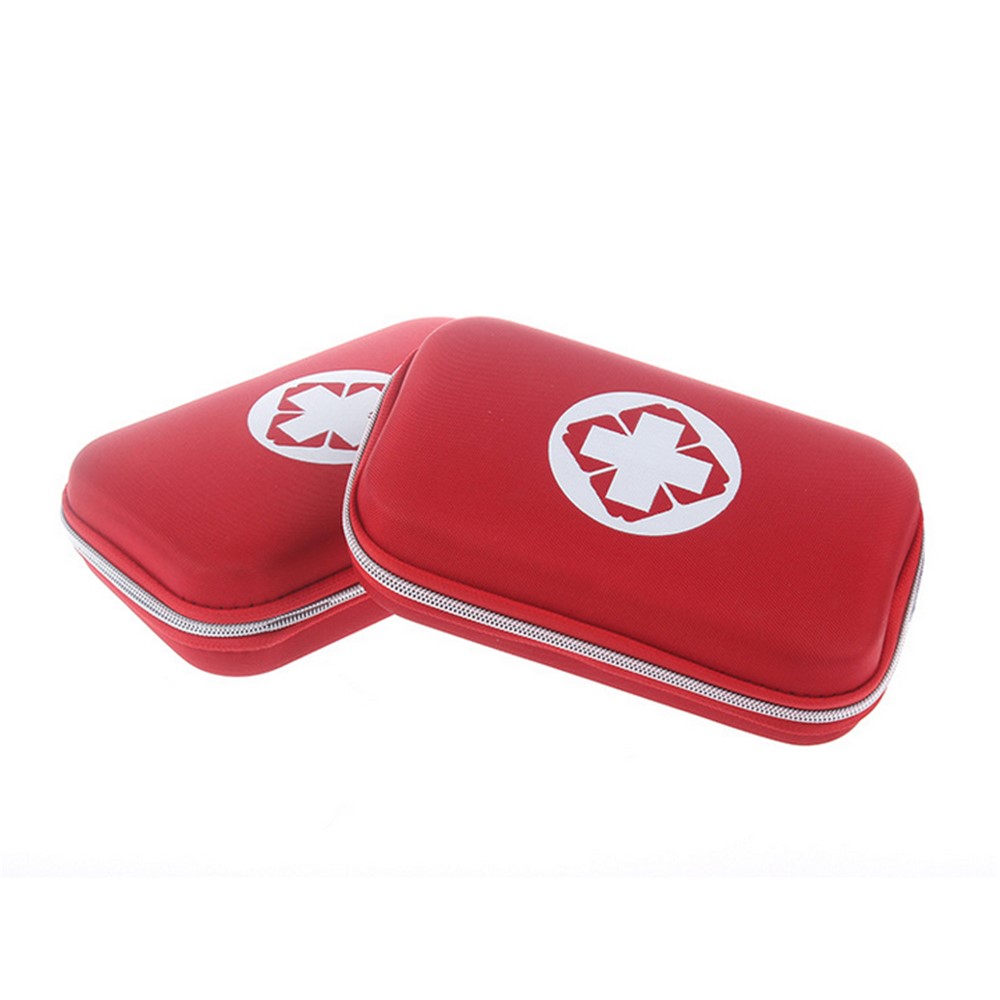 Portable First Aid Kit for Home Car Outdoor Camping/Climbing (18 Unique Items) - Red-2