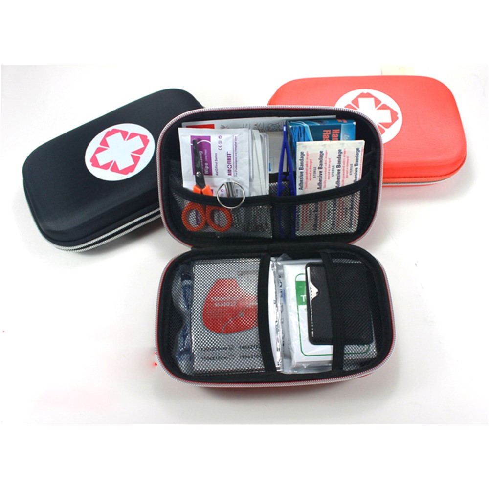 Portable First Aid Kit for Home Car Outdoor Camping/Climbing (18 Unique Items) - Red-4