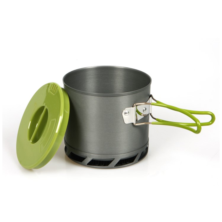 HALIN DS-202 1-2 Person Lightweight Aluminum Cookware Cooking Pan Heat-collecting Ring Pan For Outdoor Activities-1