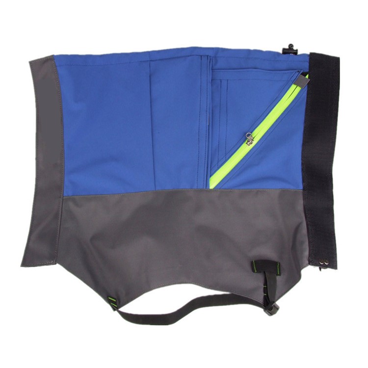Warm Breathable Waterproof Nylon Snow Legging Gaiters Dual Layer Boot Gaiters - Dark Blue-2
