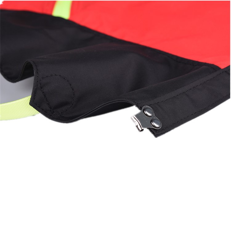 Wearable Waterproof Outdoor Hiking Walking Legging Gaiters Leg Cover Wraps for Kids - Red-12
