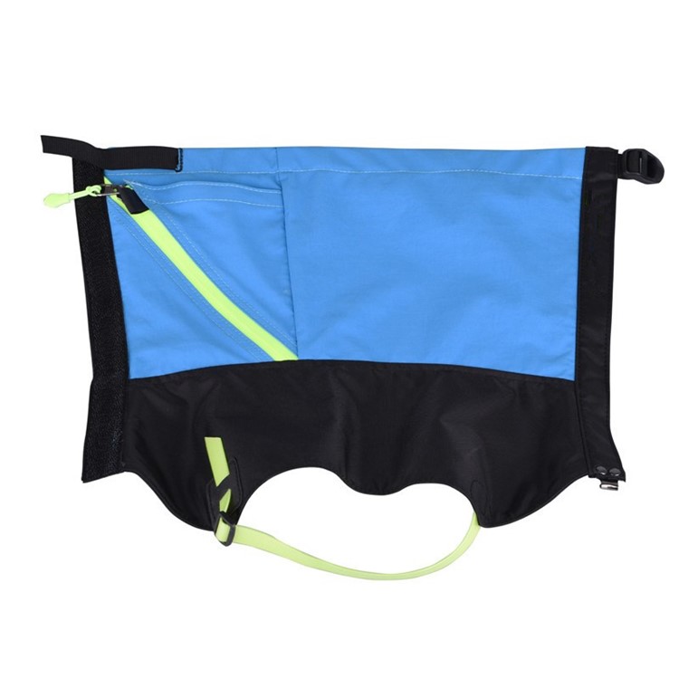 Tear-resistant Outdoor Waterproof Camping Hiking High Leg Gaiters with Velcro for Shoes Size 32-37 - Blue-5