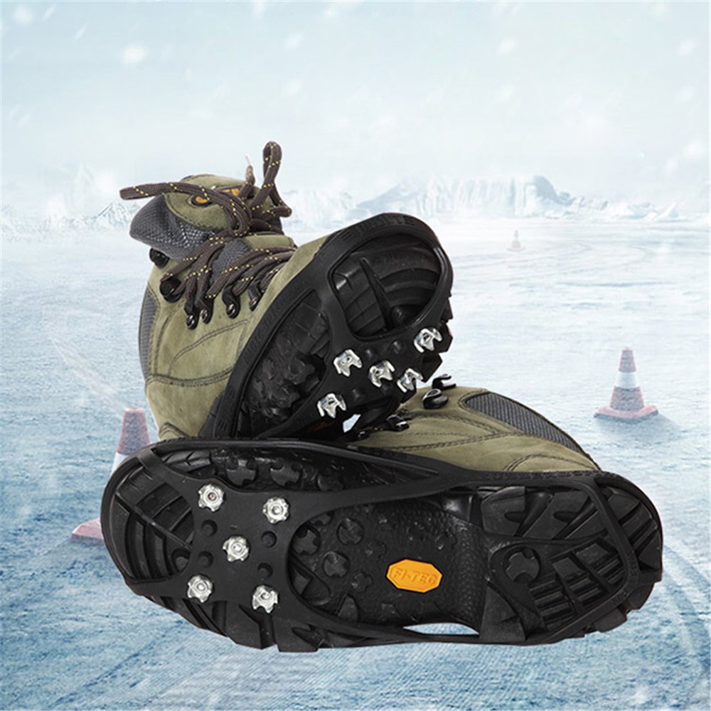 Magic Spike Elastic Rubber Round Five Toothed Crampons Ice Cleats for Outdoor Sports, Walking, Hiking Shoes and Boots-1