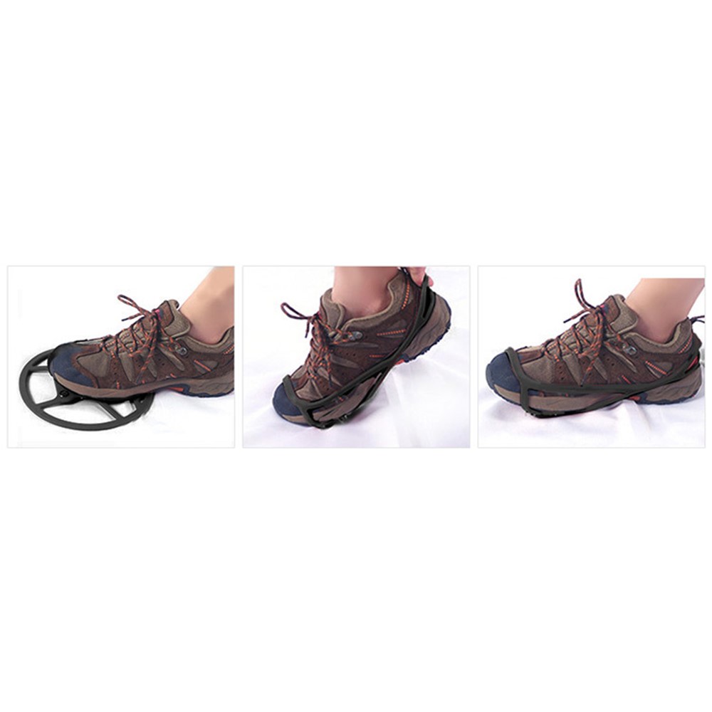 Magic Spike Elastic Rubber Round Five Toothed Crampons Ice Cleats for Outdoor Sports, Walking, Hiking Shoes and Boots-10