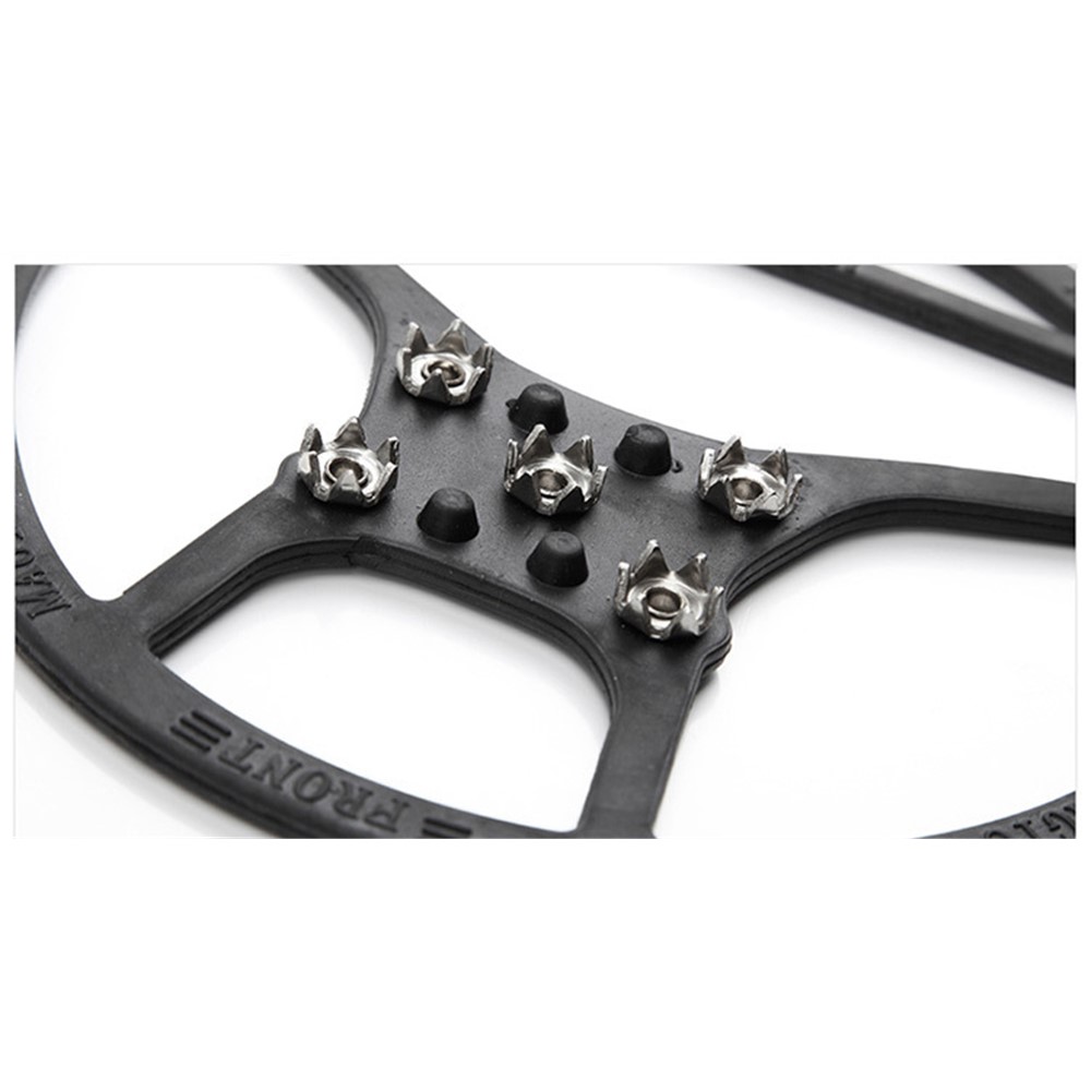 Magic Spike Elastic Rubber Round Five Toothed Crampons Ice Cleats for Outdoor Sports, Walking, Hiking Shoes and Boots-4