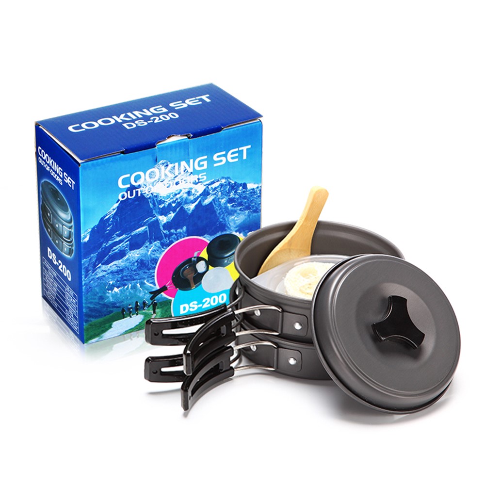 AOTU DS200 Portable Outdoor Camping Picnic Cookware Set for 1-2 People-5