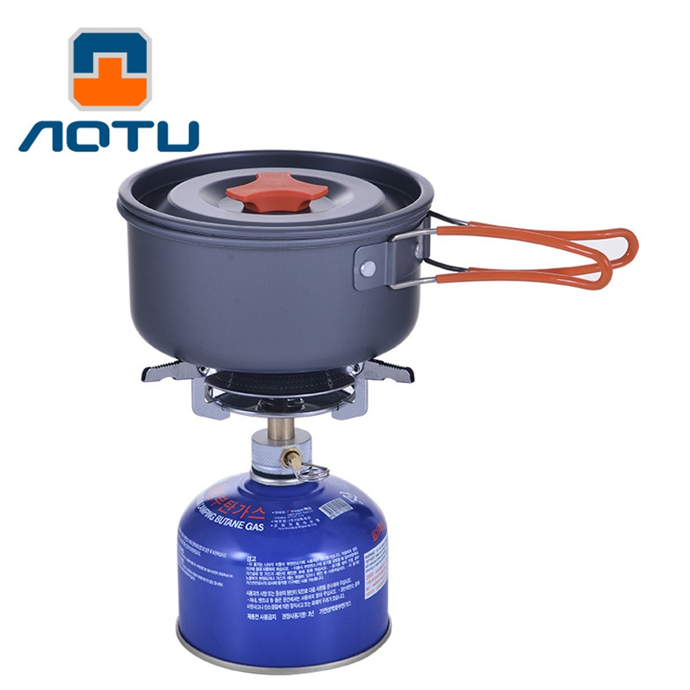 AOTU WH200 7PCS/Pack Outdoor Camping Picnic Cooking Set with Pots and Bowl-2