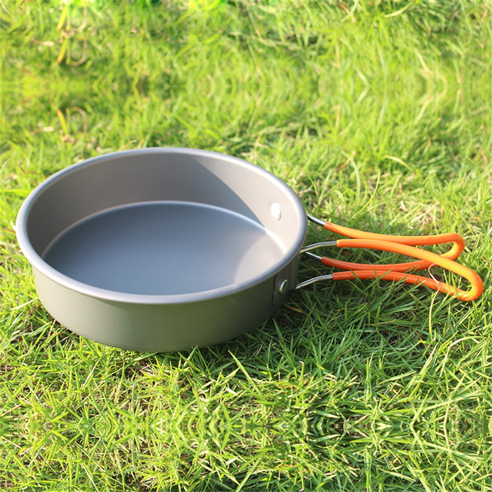 AOTU WH200 7PCS/Pack Outdoor Camping Picnic Cooking Set with Pots and Bowl-5