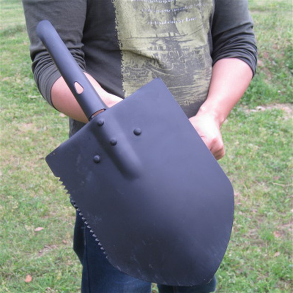 AOTU AT7571 Multi-functional Outdoor Folding Shovel Engineer Shovel for Camping Hiking-4
