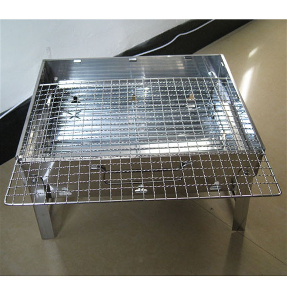 AOTU AT6321 Portable Outdoor Stainless Steel Folding Picnic BBQ Grill Barbecue Stove-3