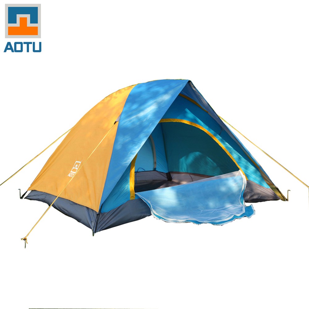 AOTU AT-6502 4-Person Waterproof Double Layer Outdoor Camping Tent-1