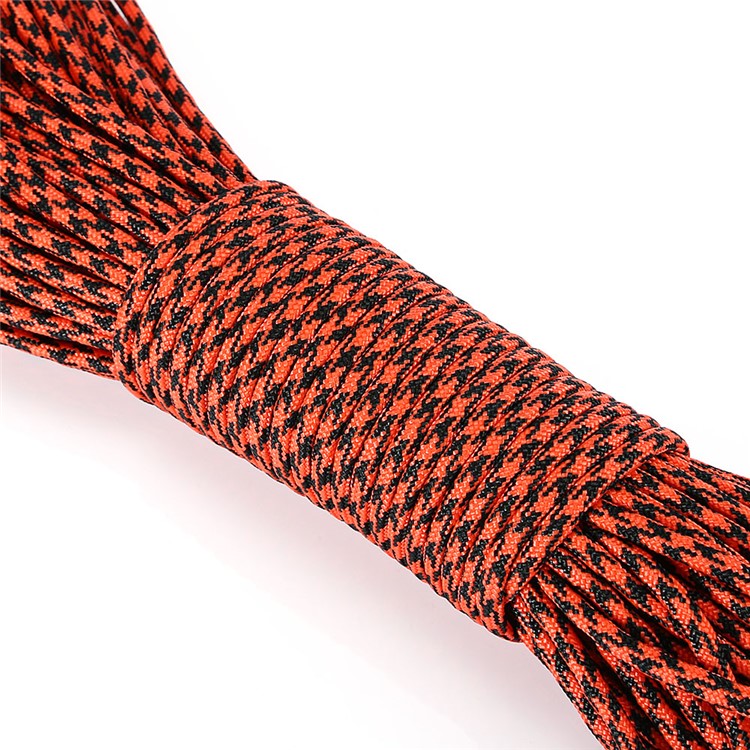 CTSmart 31M Tensile Strength Strong Parachute Cord - Black / Red-2