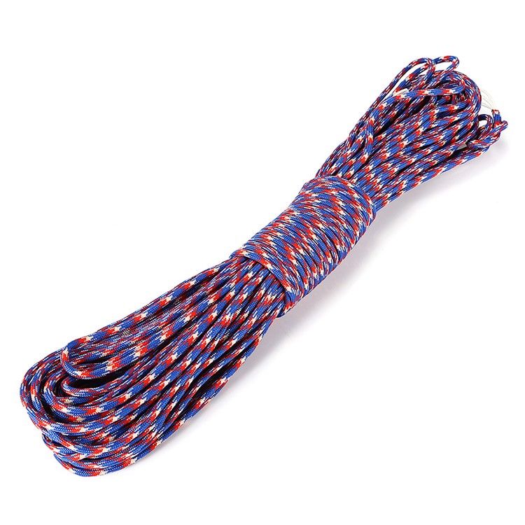 CTSmart 31M Tensile Coriaceous Strength Camping Strong Parachute Cord - Blue / Red-1