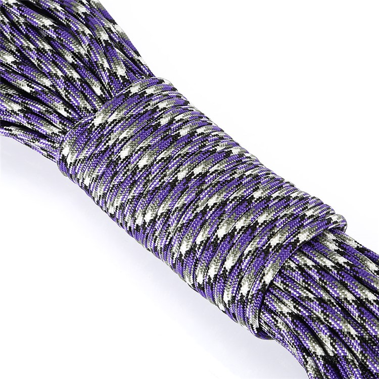 CTSmart 31M Tensile Strength Strong Camping Hiking Parachute Cord - Purple-2