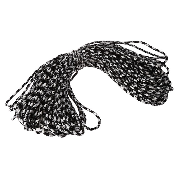 CTSmart 30M Tensile Strength Strong Parachute Cord - Black / White-2