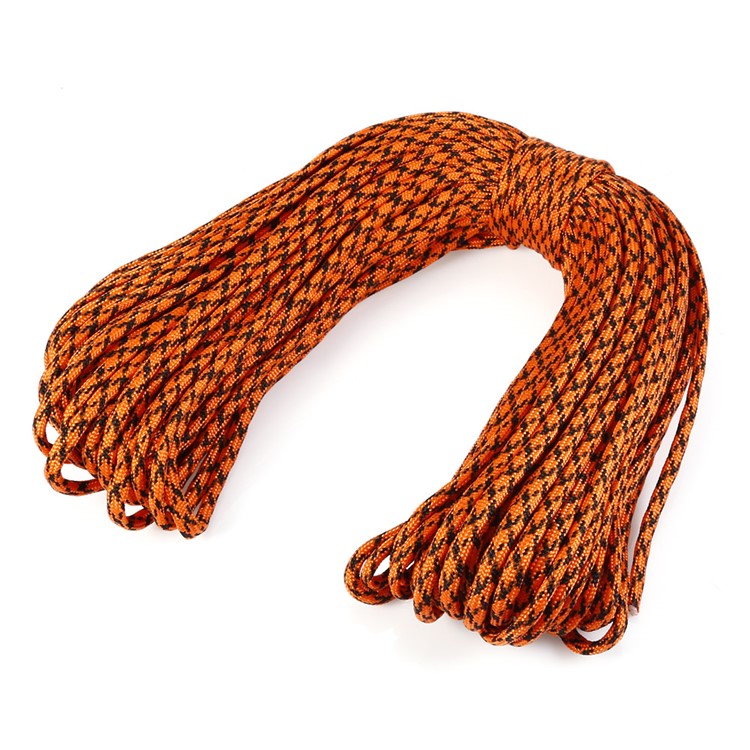 CTSmart 30M Tensile Strength Strong Camping Parachute Cord - Black / Orange-1