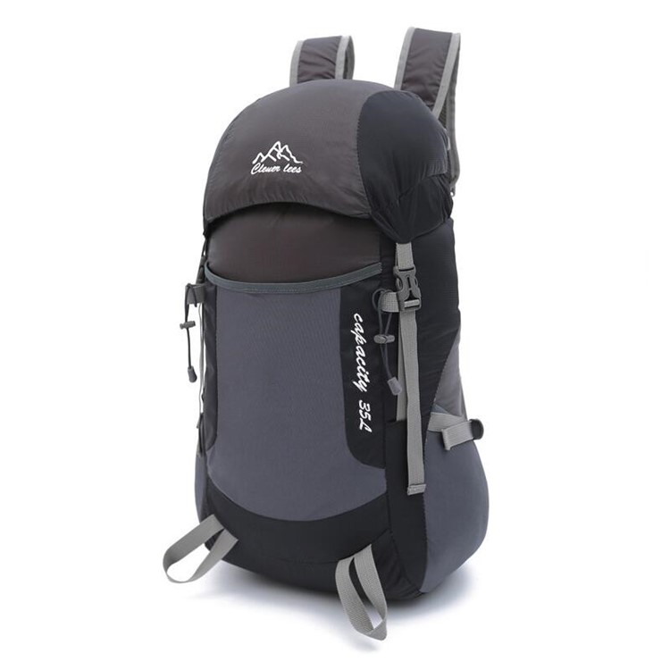 L36 Multi-functional Oxford Outdoor Lightweight Sports Hiking Riding Camping Climbing Folding Backpack - Black-2