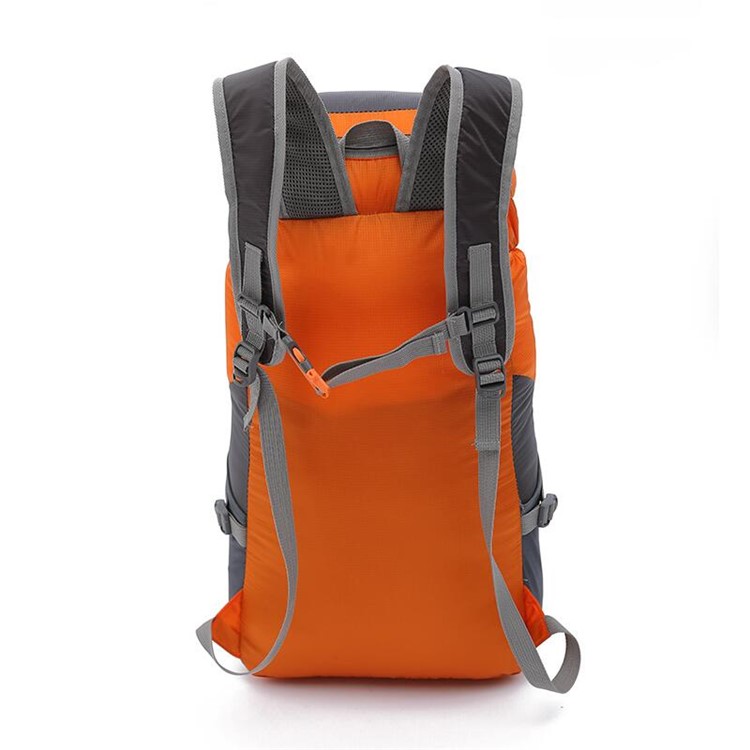 L36 Multi-functional Lightweight Oxford Outdoor Sports Hiking Riding Camping Climbing Folding Double Shoulder Bag - Orange-4