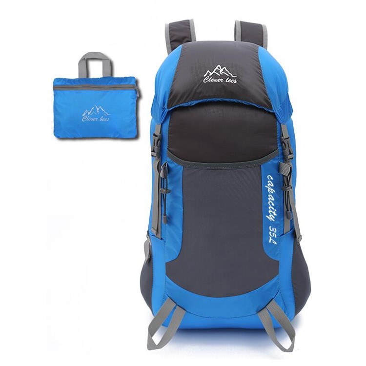 L36 Multi-functional Oxford Water Resistant Outdoor Lightweight Sports Climbing Shoulder Bag - Blue-1