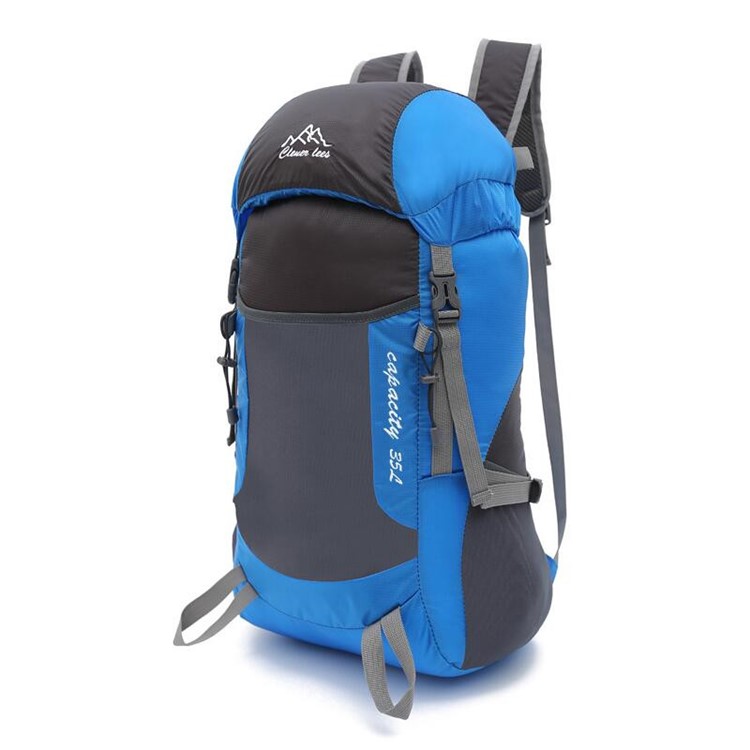 L36 Multi-functional Oxford Water Resistant Outdoor Lightweight Sports Climbing Shoulder Bag - Blue-2
