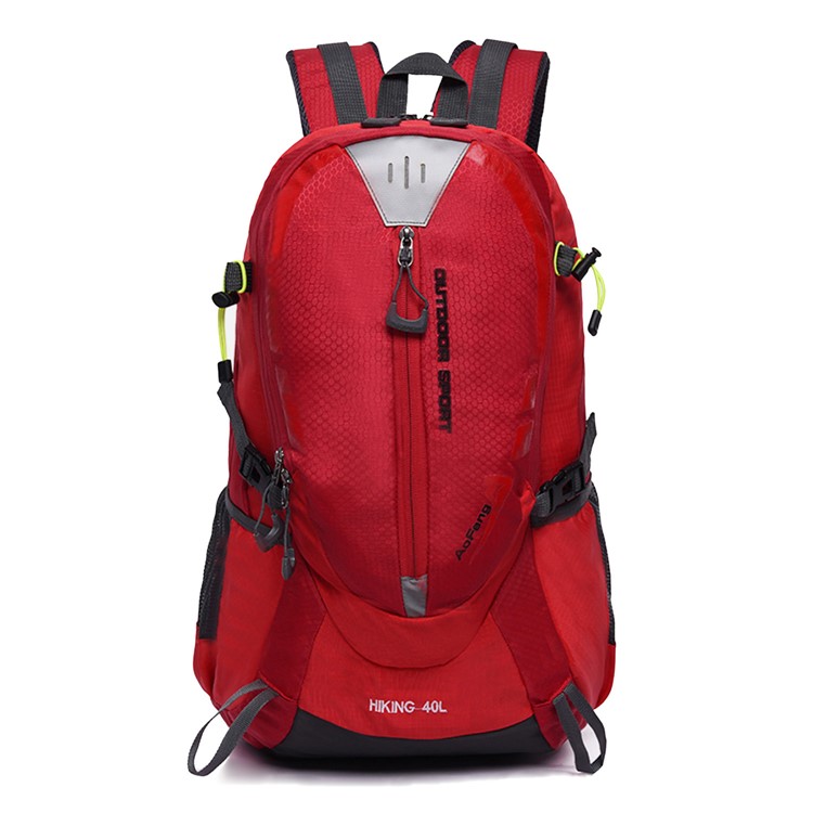 AOFENG 8989 40L Outdoor Multi-functional Sports Backpack for Hiking Riding Camping Climbing Fishing - Red-1