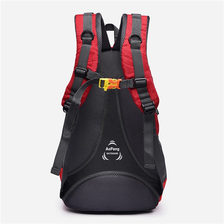 AOFENG 8989 40L Outdoor Multi-functional Sports Backpack for Hiking Riding Camping Climbing Fishing - Red-4