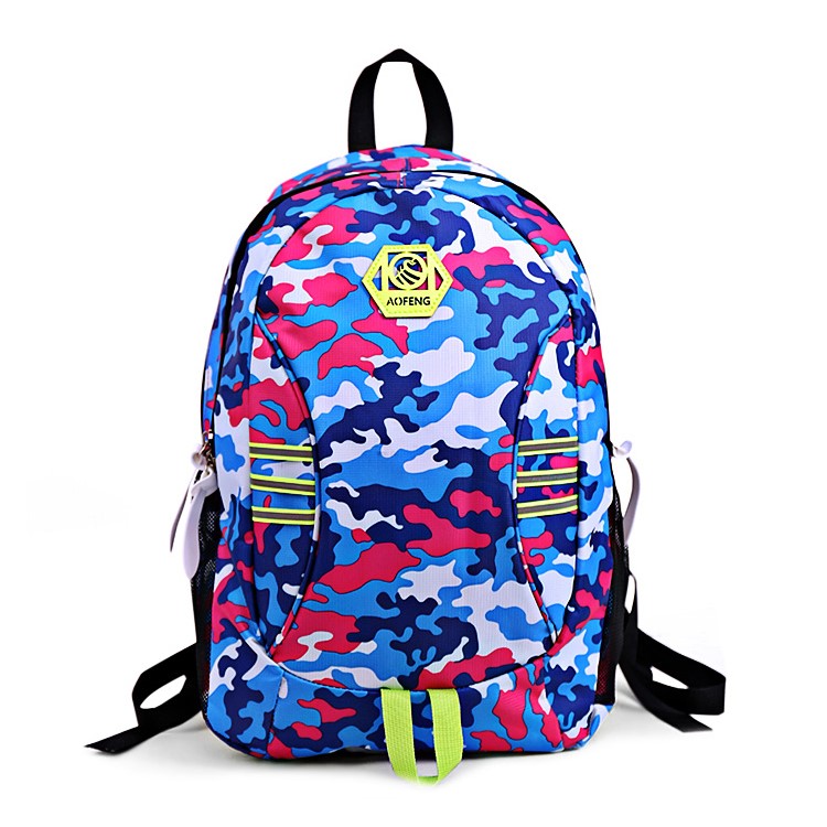 AOFENG 019 Multi-functional Outdoor Sports Hiking Riding Camping Climbing Camouflage Backpack - Red-1