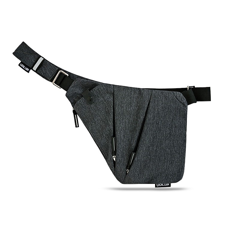 Multi-functional Outdoor Polyester 3L Zipper Sling Bag Satchel for Hiking Cycling, Travel-2