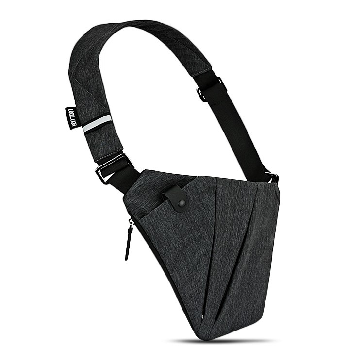 Multi-functional Outdoor Polyester 3L Zipper Sling Bag Satchel for Hiking Cycling, Travel-4