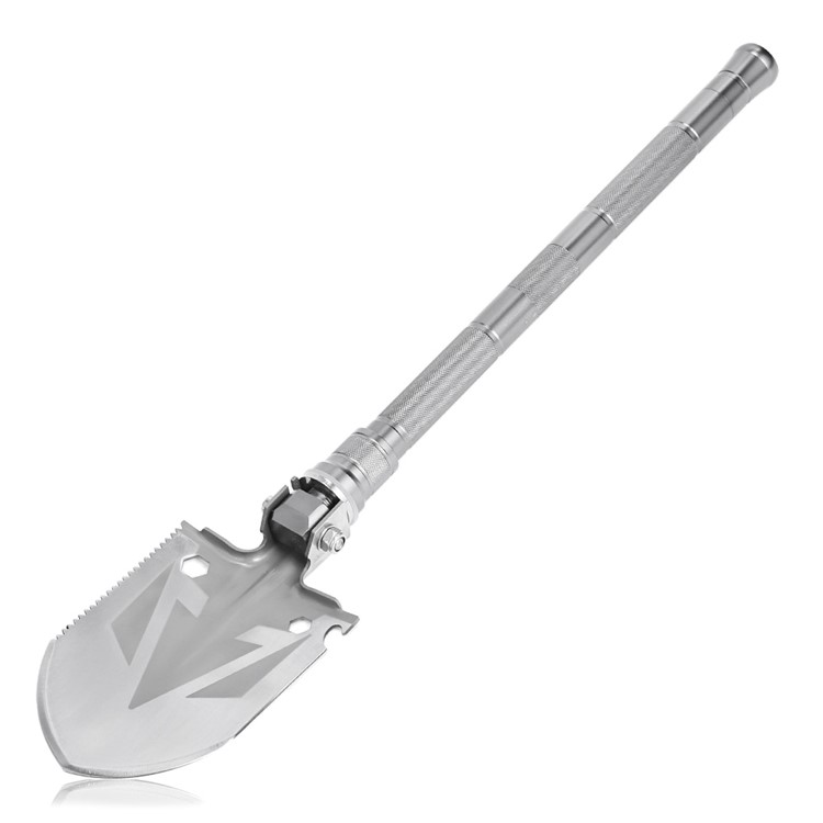 CTSMART JH-1 Multi-functional Tactical Entrenching Shovel Military Folding Shovel Survival Gear - Grey-8