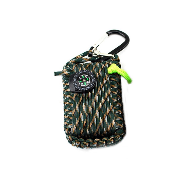CTSMART Multi-function 29-in-1 Firestone Compass Fishing Outdoor Emergency Kit - Camouflage-2